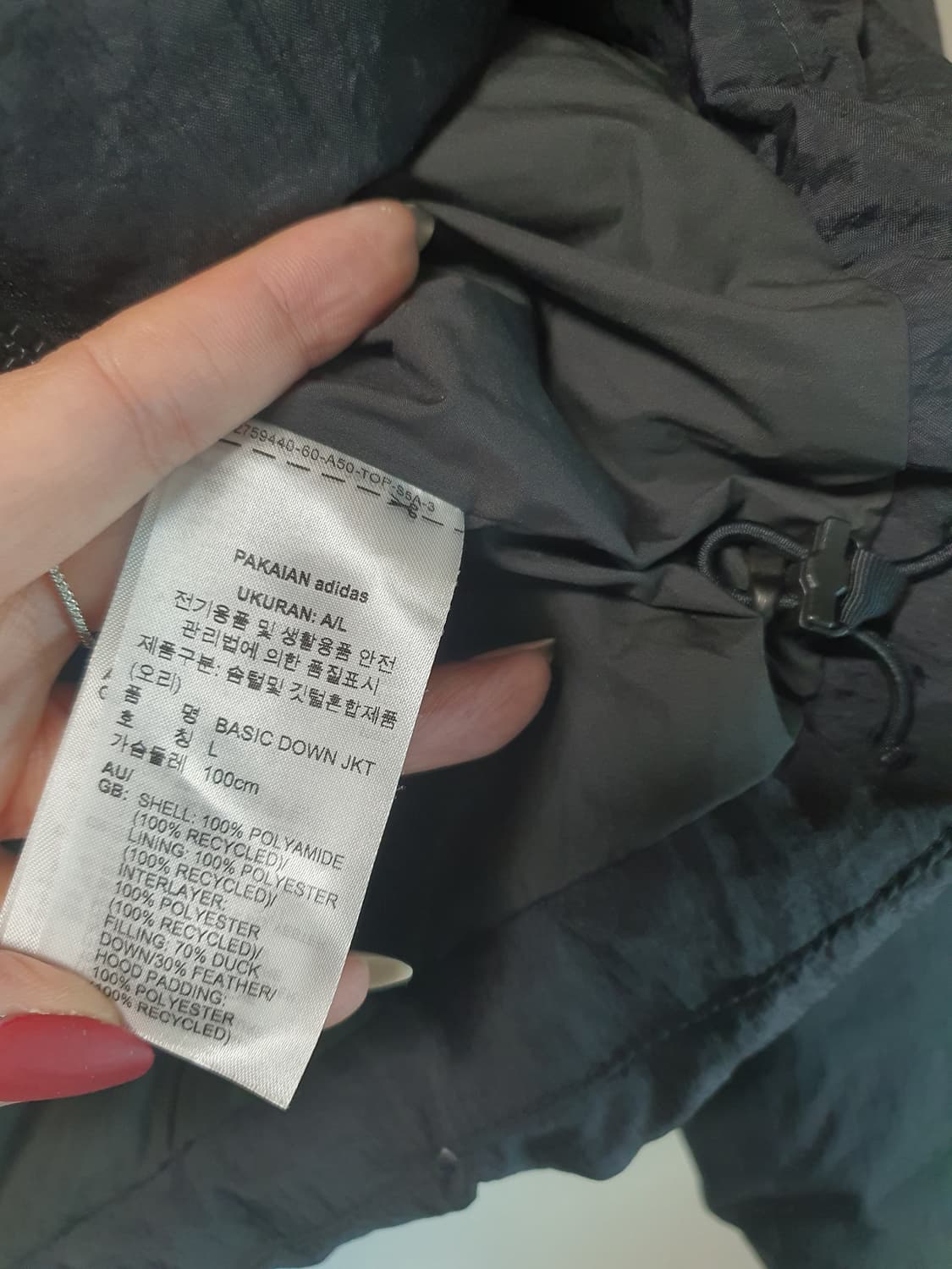 아디다스 블랙 패딩 상품이미지5