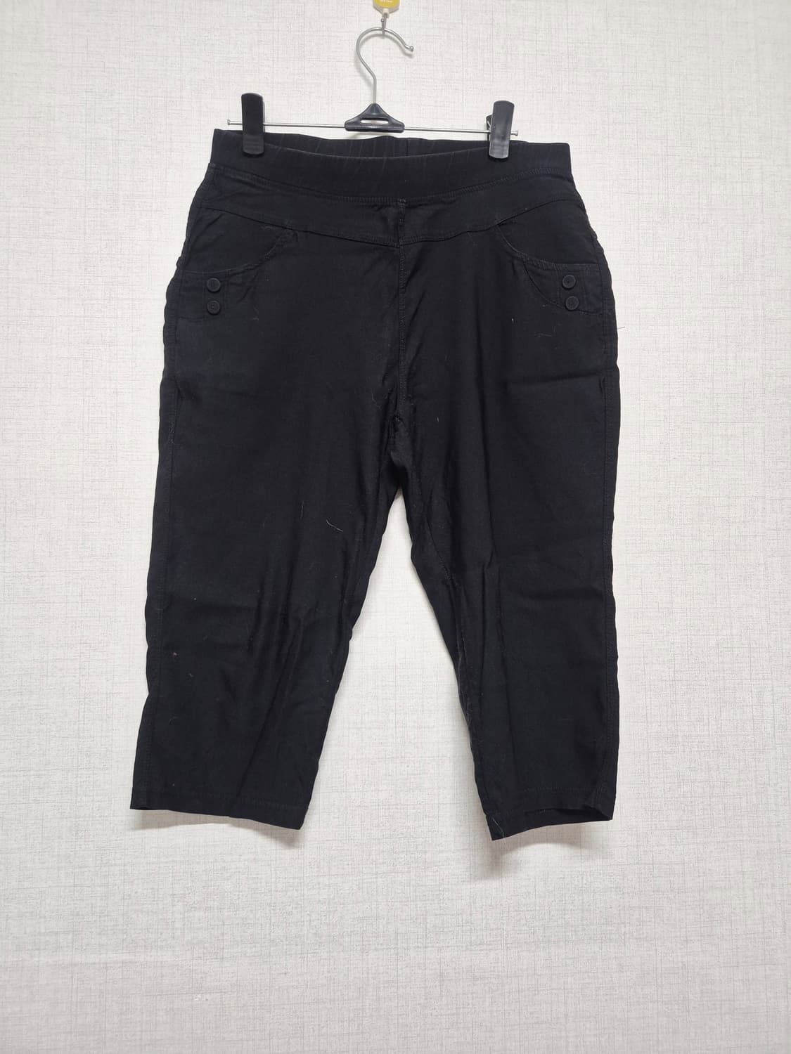 블랙 칠부바지 상품이미지1