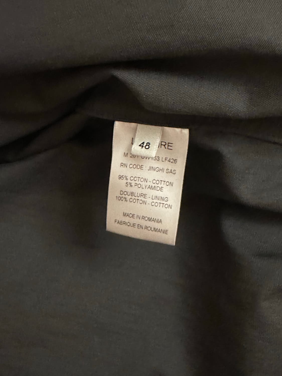 20SS 르메르 박시 블루종 스톰그레이 48 상품이미지4
