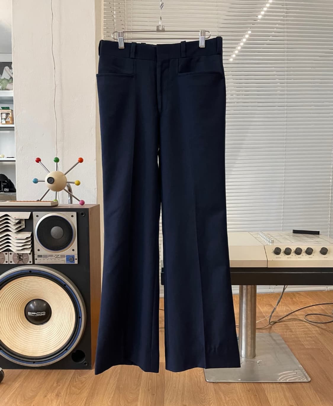 80s Talon zip 울 플레어 팬츠 상품이미지4