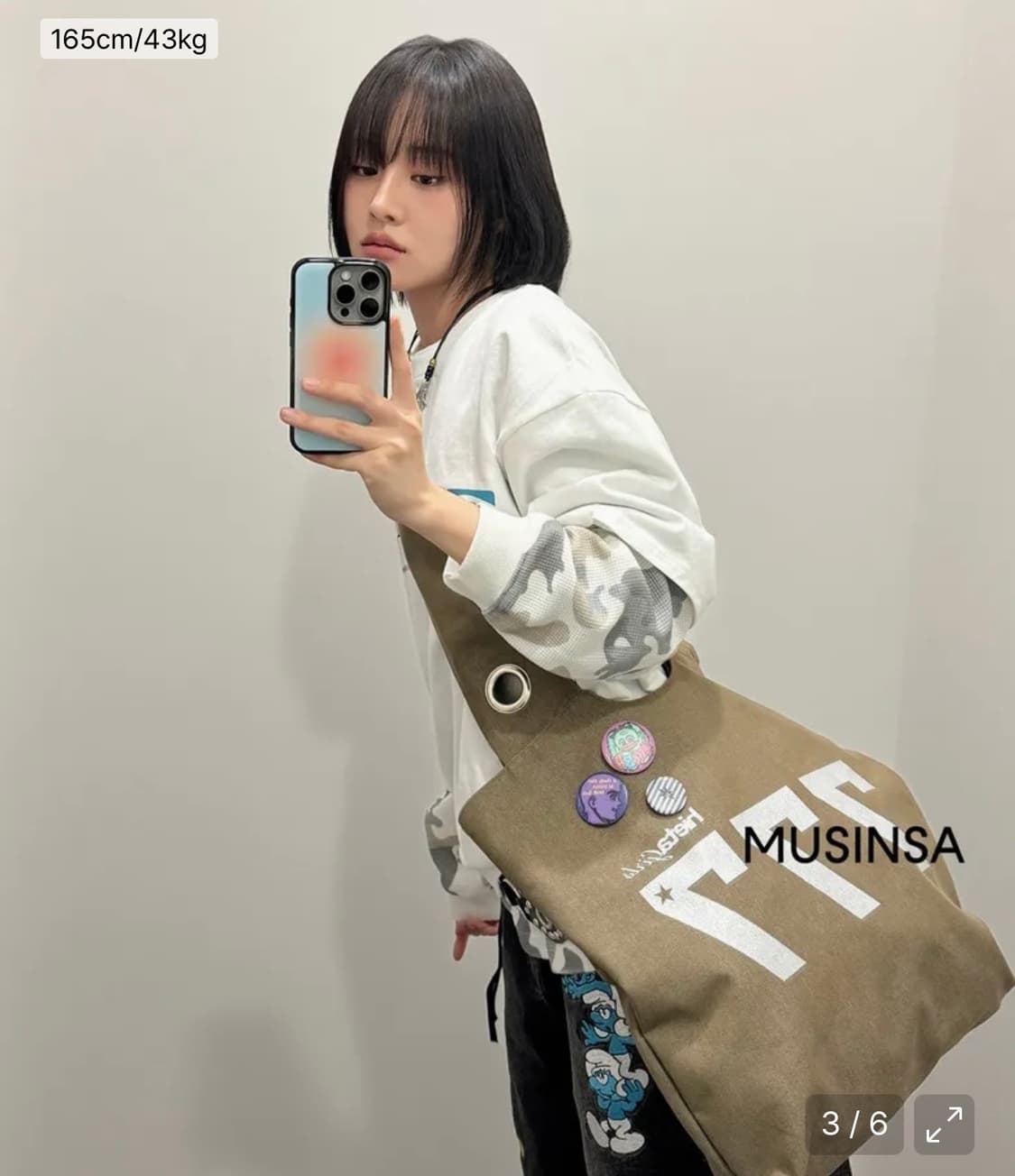 히에타 777Angels bag / Denim Khaki 상품이미지2