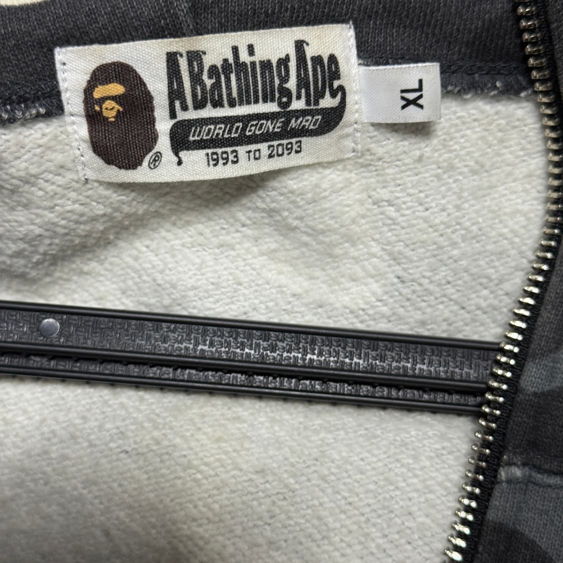 정품 베이프 흑계 시티 카모 샤크 풀 집업 후디 (야광) 상품이미지7