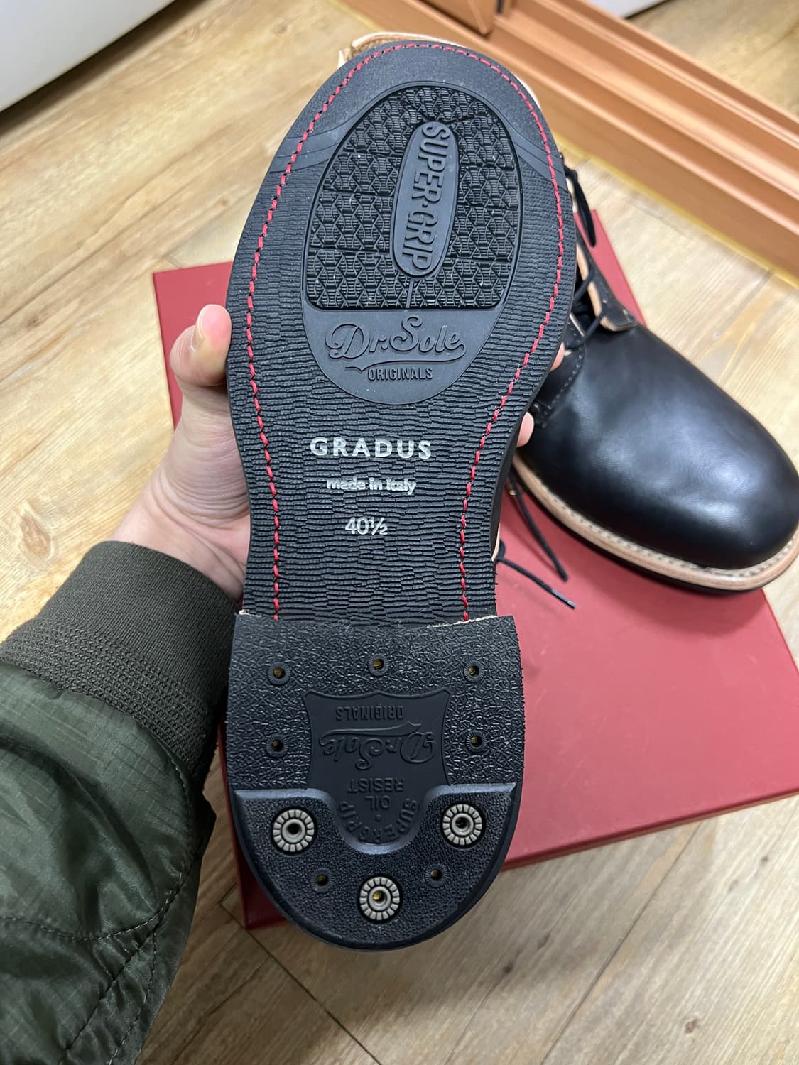 택포45) 그라더스grds 부츠 02 레더 티코어 블랙 255 홀스벗 상품이미지5