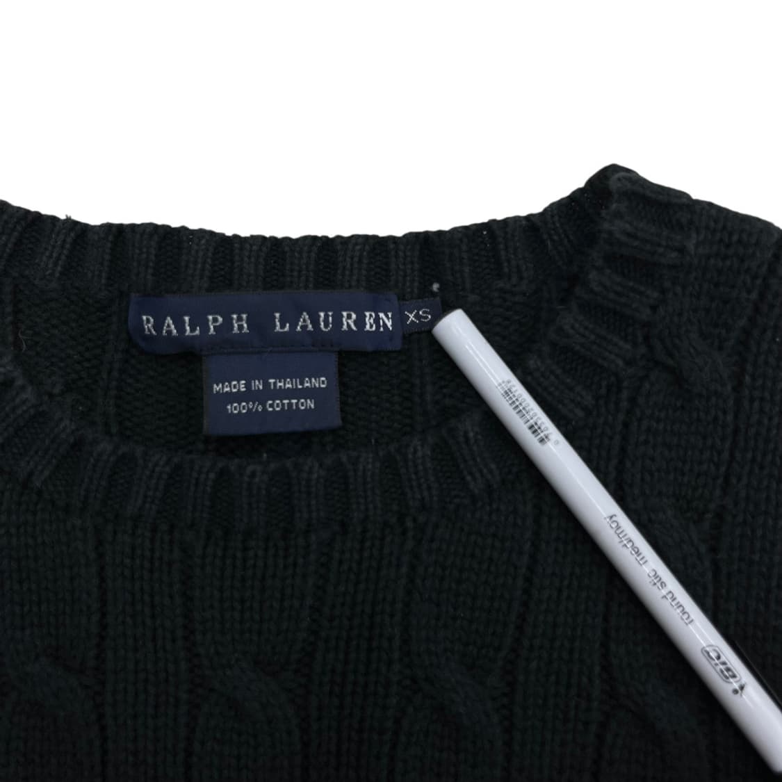 폴로 랄프로렌 레드포니 블랙 꽈배기 니트 XS 상품이미지5