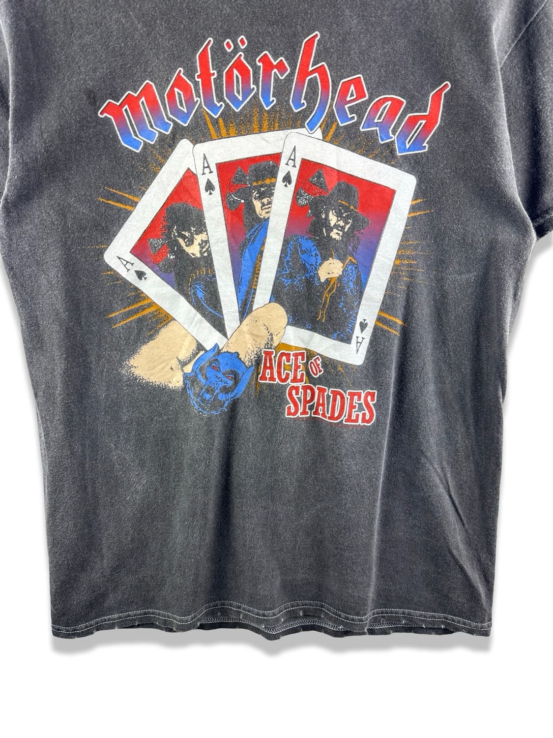 MOTORHEAD  스페이드 에이스 데미지 티셔츠3674 상품이미지4