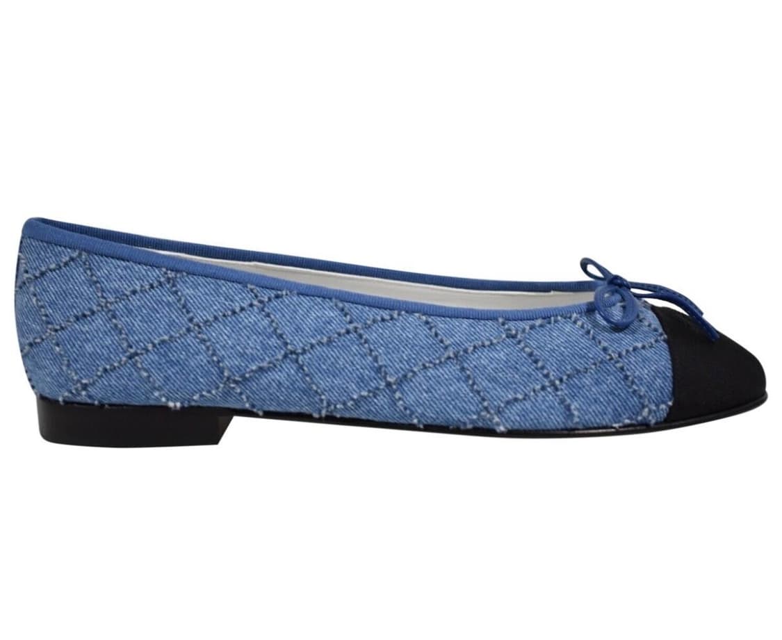 23ss 샤넬 데님 발레리나 플랫 38 상품이미지2