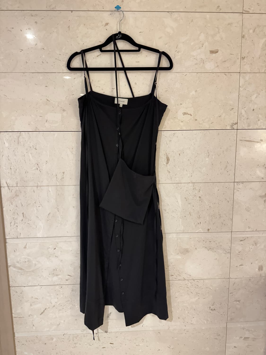 르메르 Lemaire 드라이 실크 슬립 드레스 블랙 34 (런웨이 피스) 상품이미지3