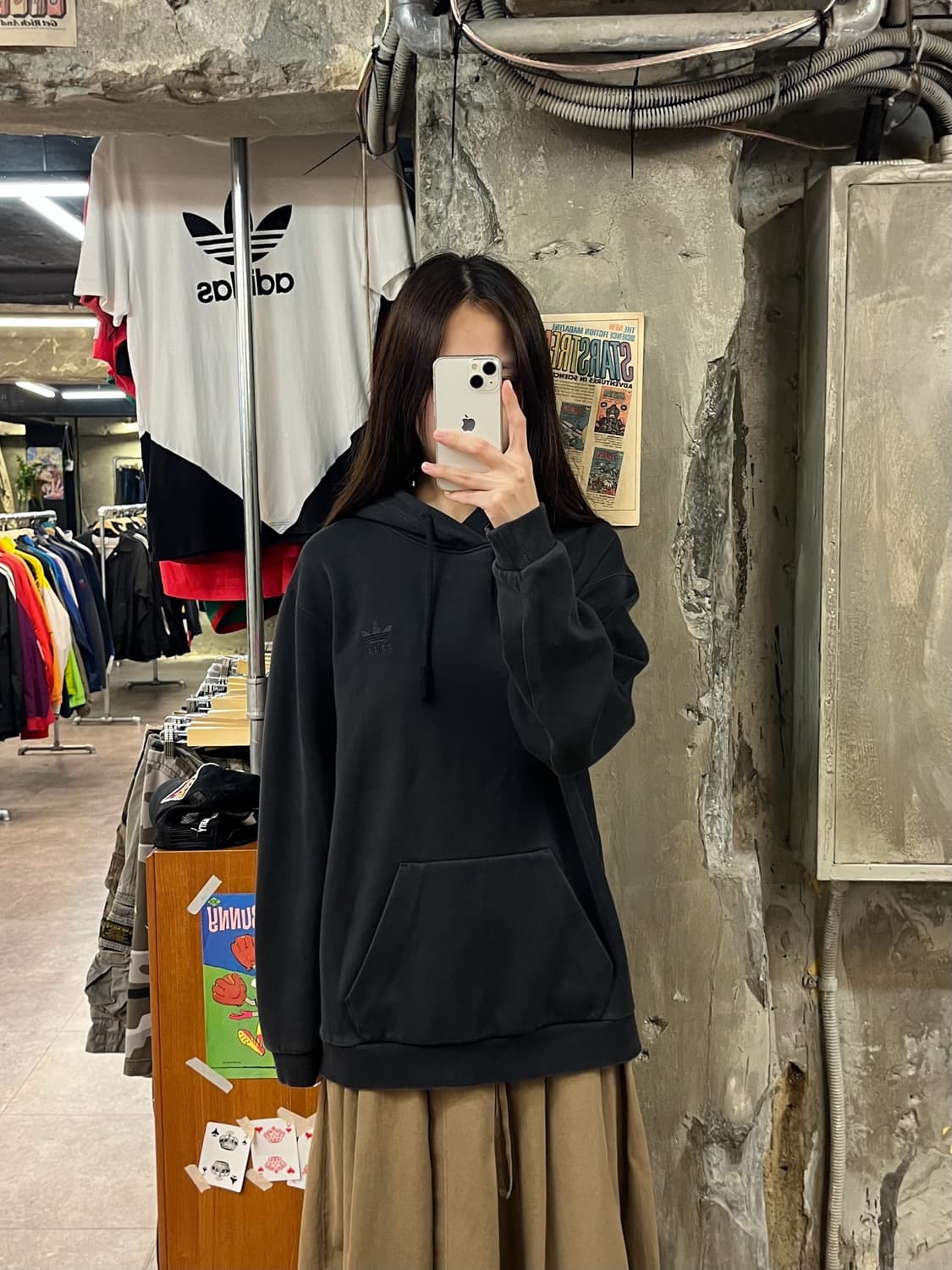 아디다스 후드티 블랙 90 #csz1155 상품이미지2