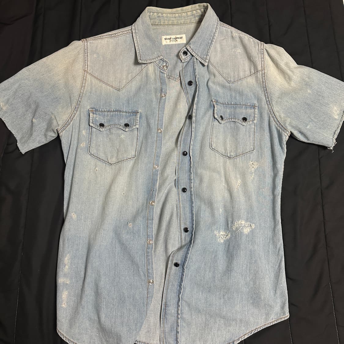 생로랑 디트로이트 데님 셔츠 상품이미지1