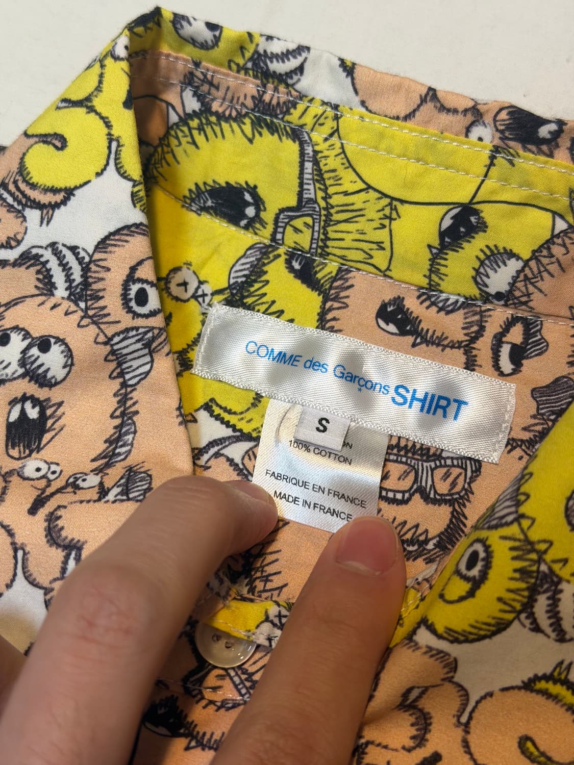 꼼데가르송 셔츠 X 카우스 올오버 프린팅 셔츠 상품이미지3