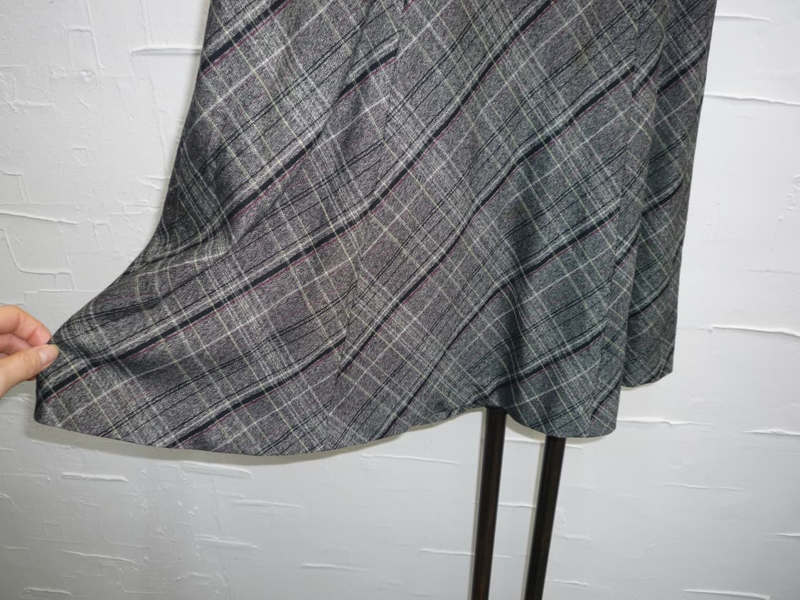 flowy check midi skirt 상품이미지6