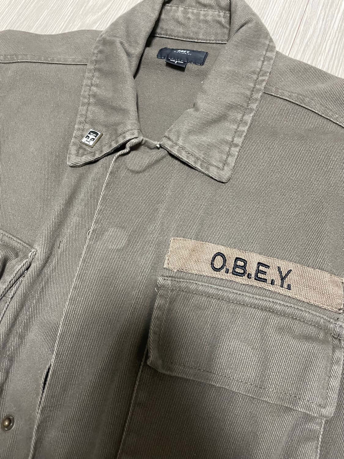 오베이 빈티지 셔츠 자켓 s판매  상품이미지1