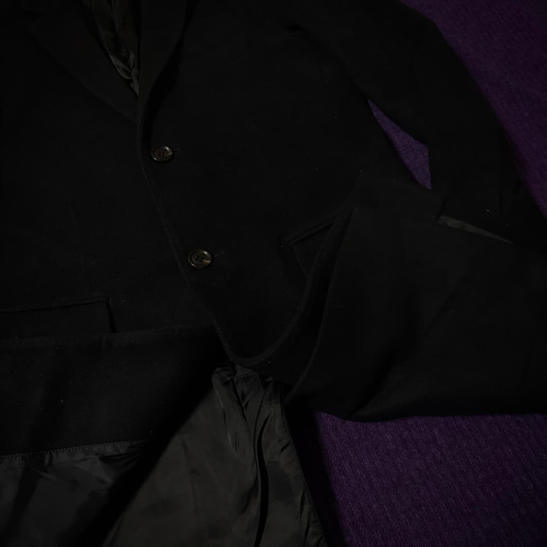 JOURNAL STANDARD Black Wool Coat 상품이미지5