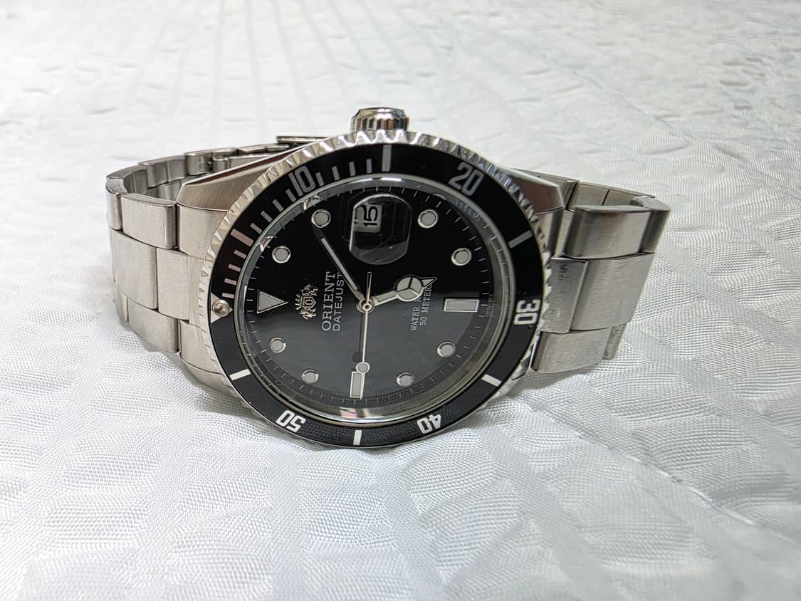 오리엔트 데이저스트 블랙 다이얼 쿼츠시계 빈티지 시계 ORIENT 상품이미지4