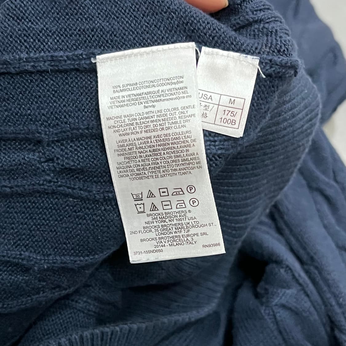  브룩스브라더스 꽈배기 니트 y15909 상품이미지6