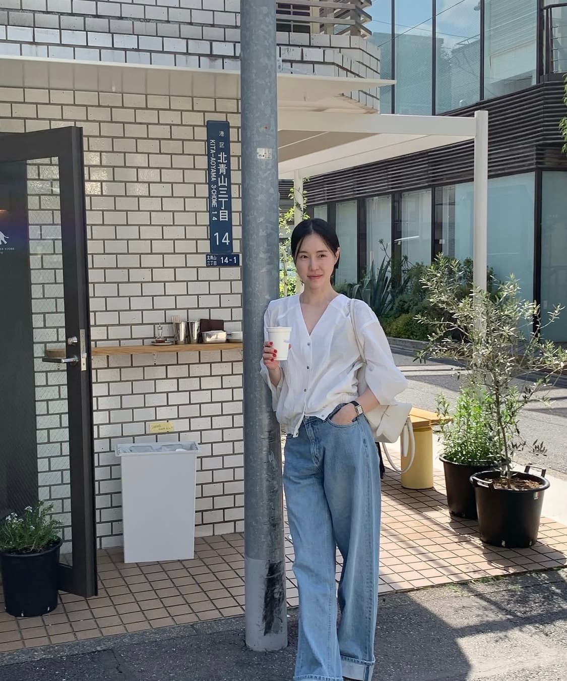 어그스트 ugst sheer no-collar jumper (white) 상품이미지2