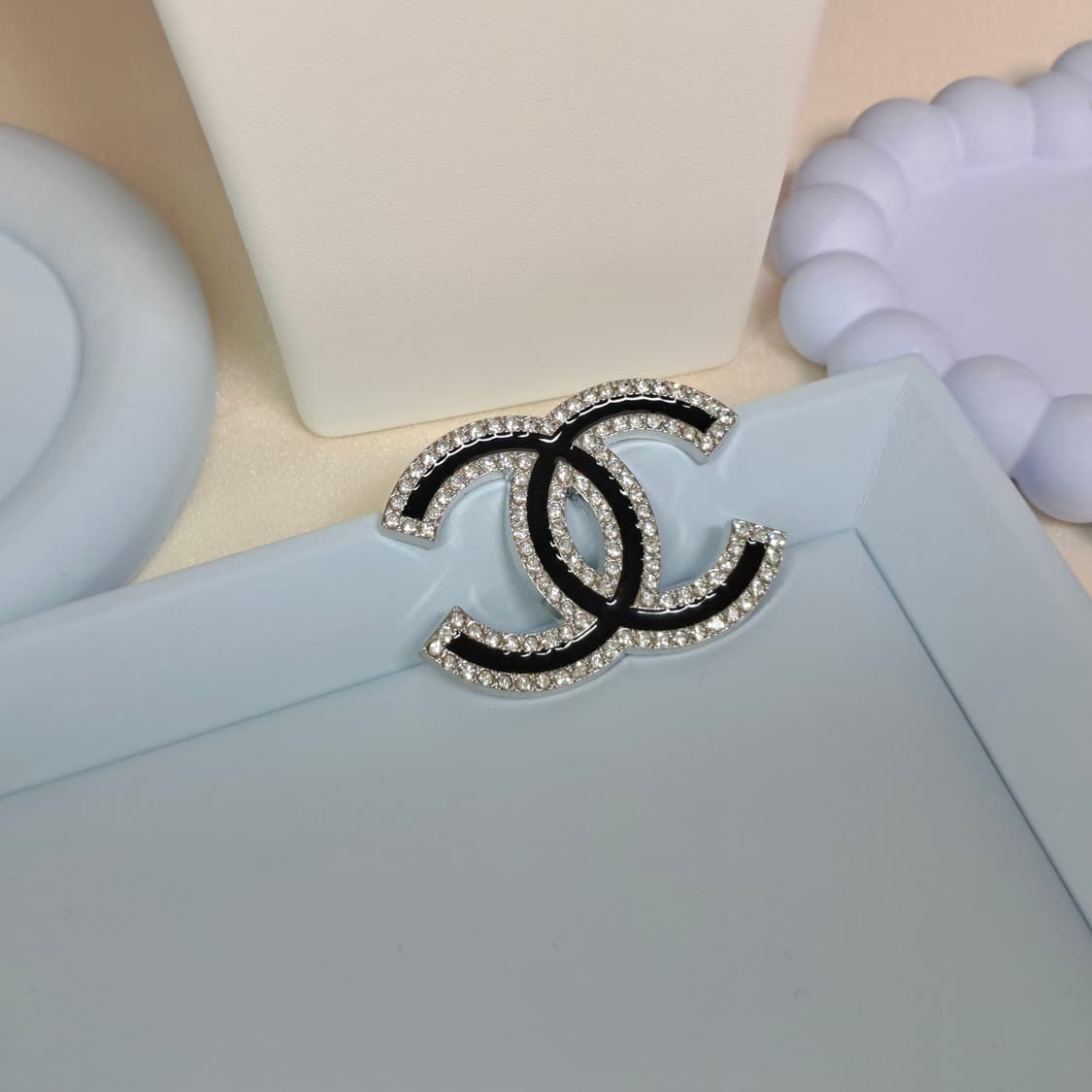 샤넬 브로치 블랙파베 빈티지 펜던트 상품이미지3