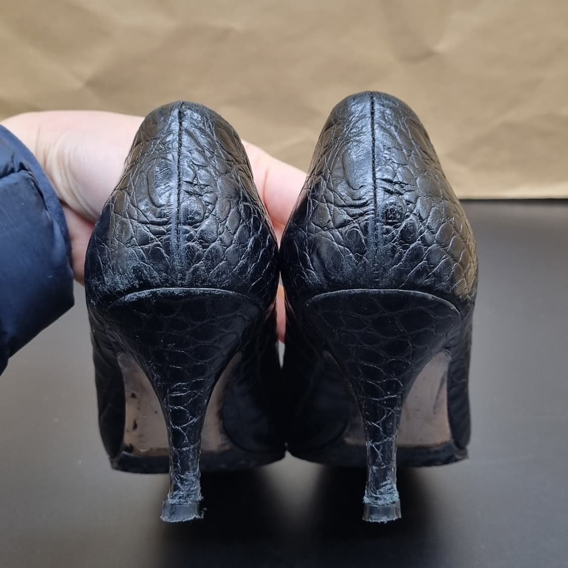 페라가모 여성구두7.5 250굽7 상품이미지4