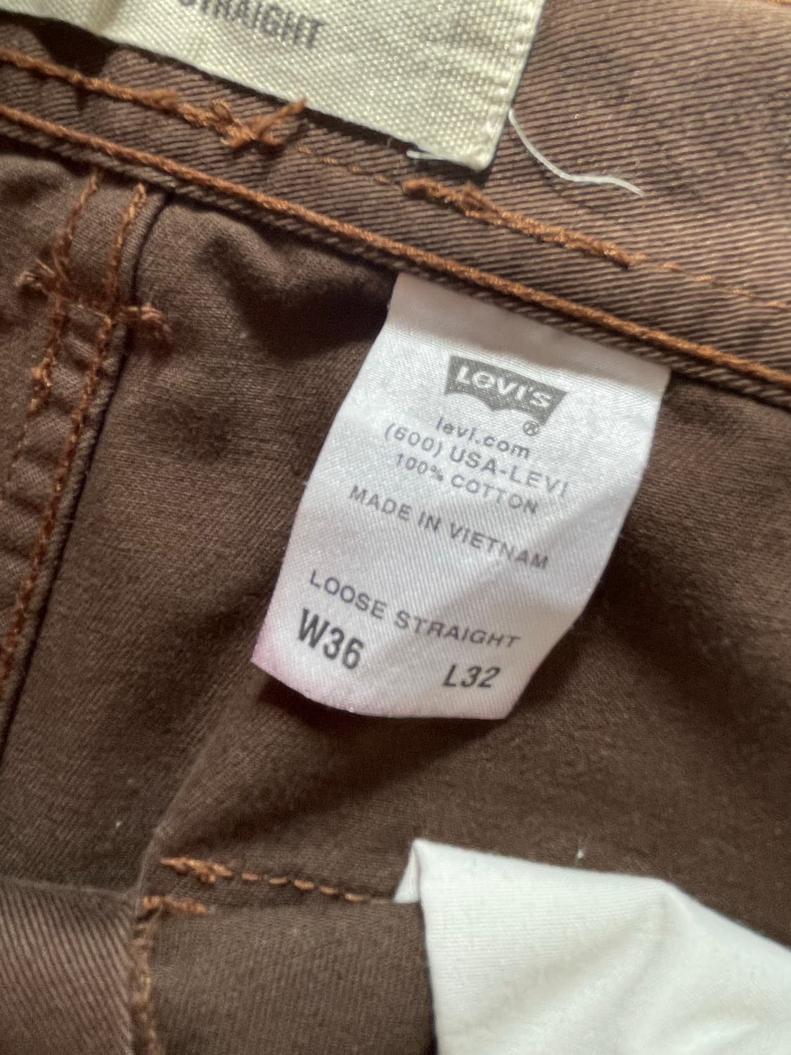 리바이스 루즈 스트레이트 카고팬츠 36x32 상품이미지6