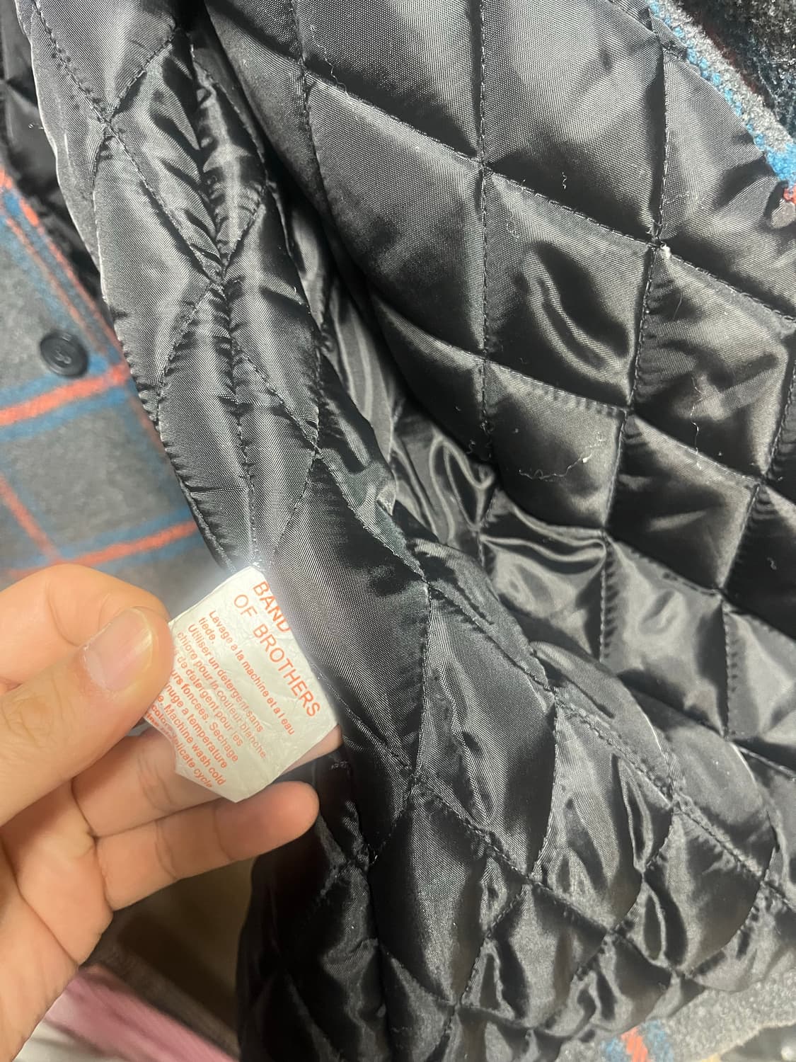 빈티지 체크 코트 판매 상품이미지5