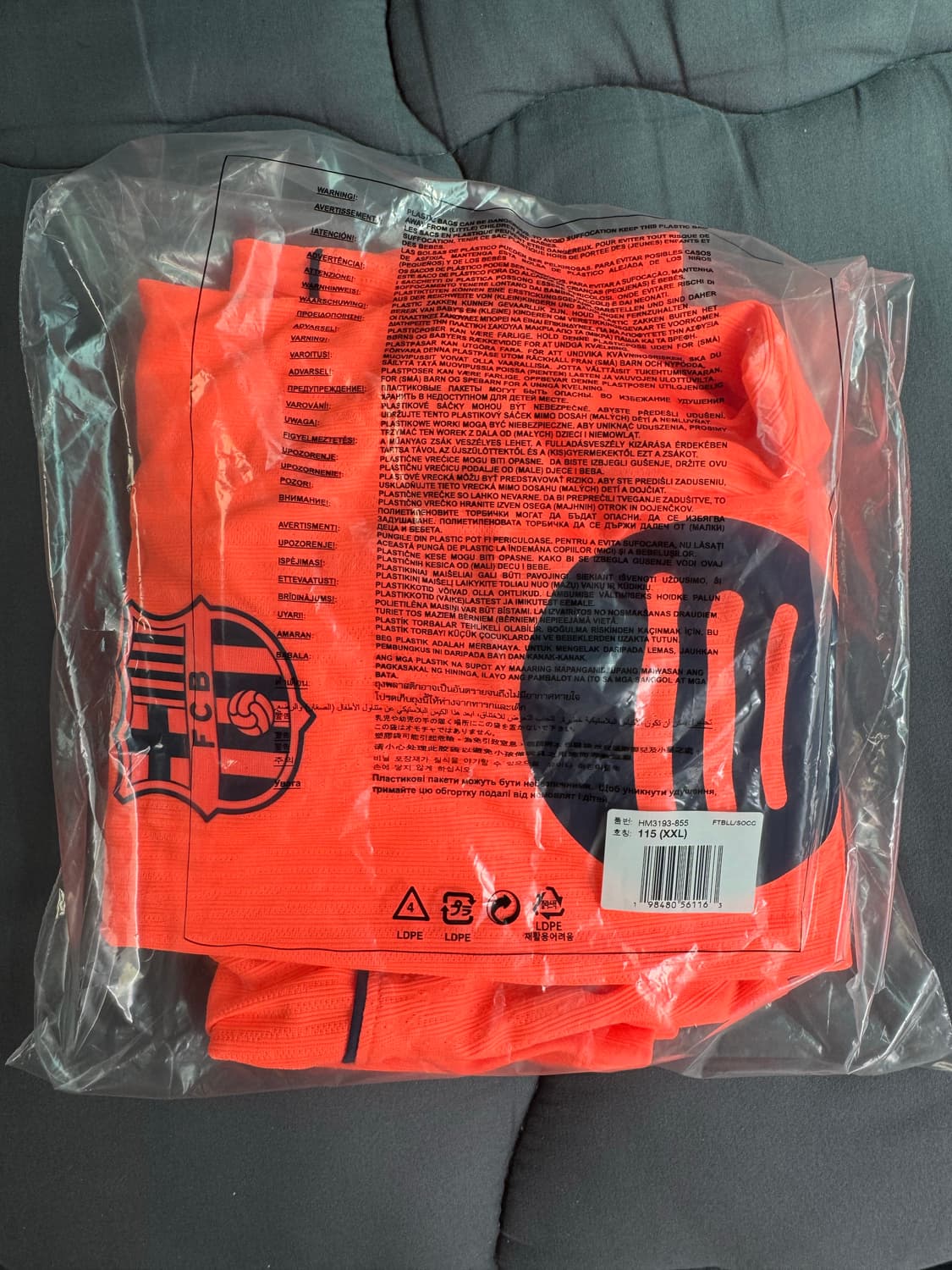 [XXL] 25/26 바르셀로나 써드 ADV 어센틱 유니폼 노마킹 상품이미지6