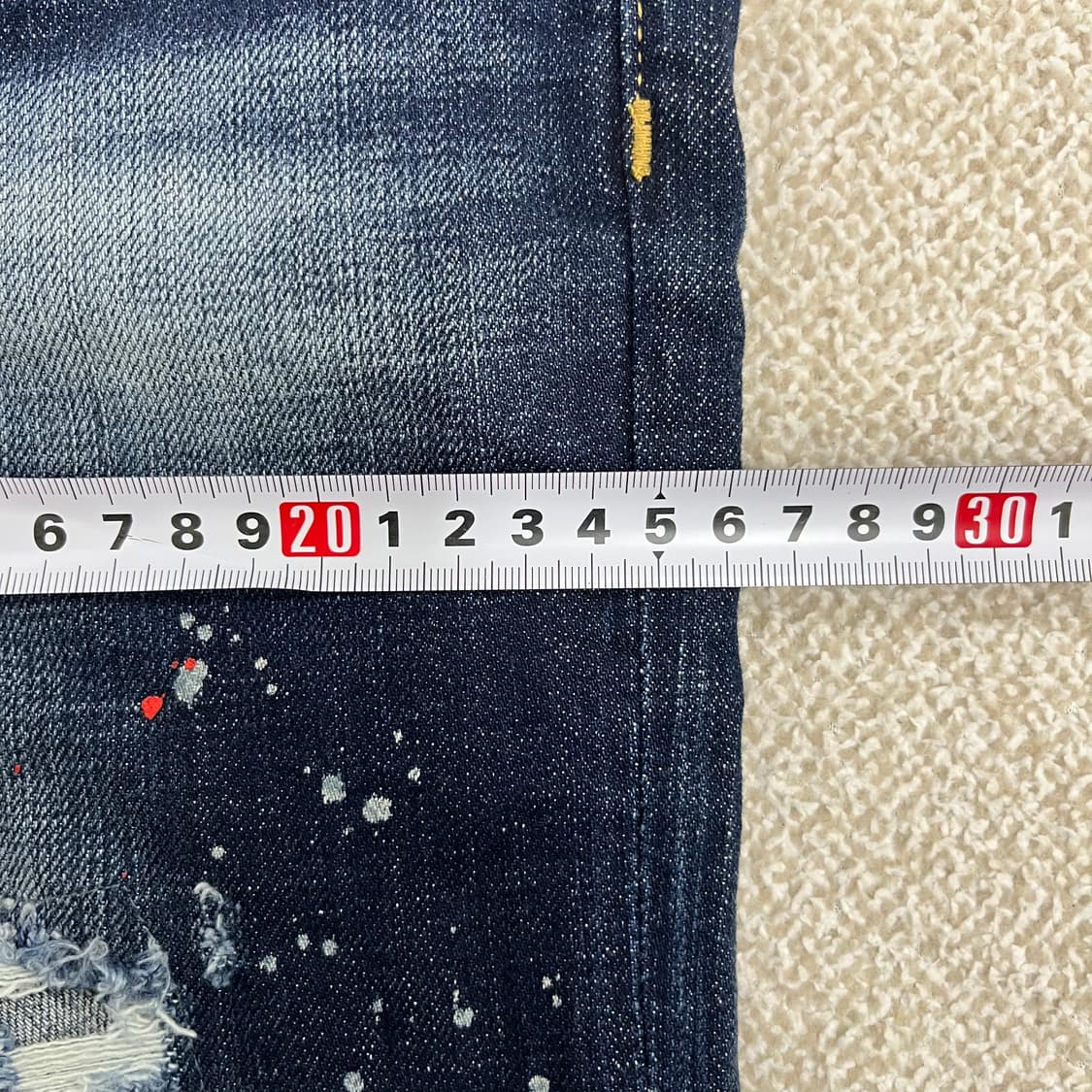 [40] 디스퀘어드2 워싱 페인팅 스케이터핏 데님 청바지 0120M1 상품이미지6