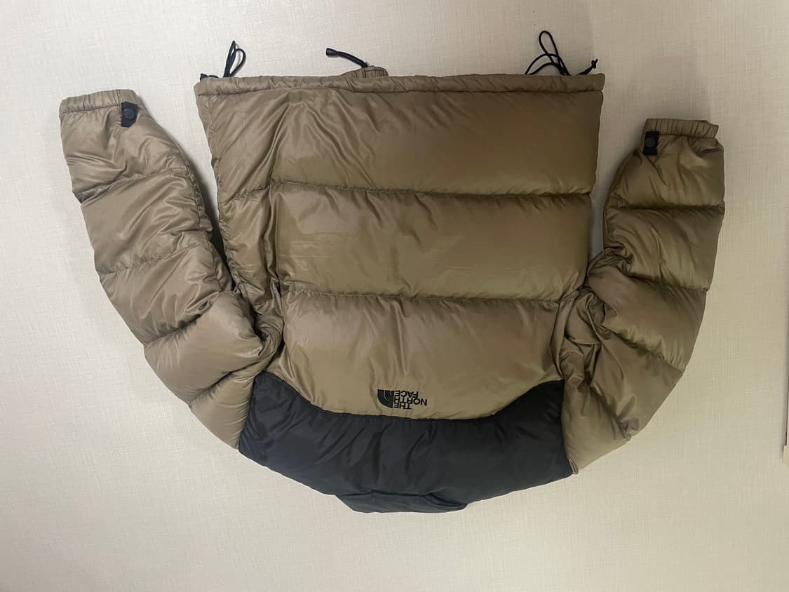 노스페이스 빈티지 센터로고 700눕시 라이트베이지 상품이미지2