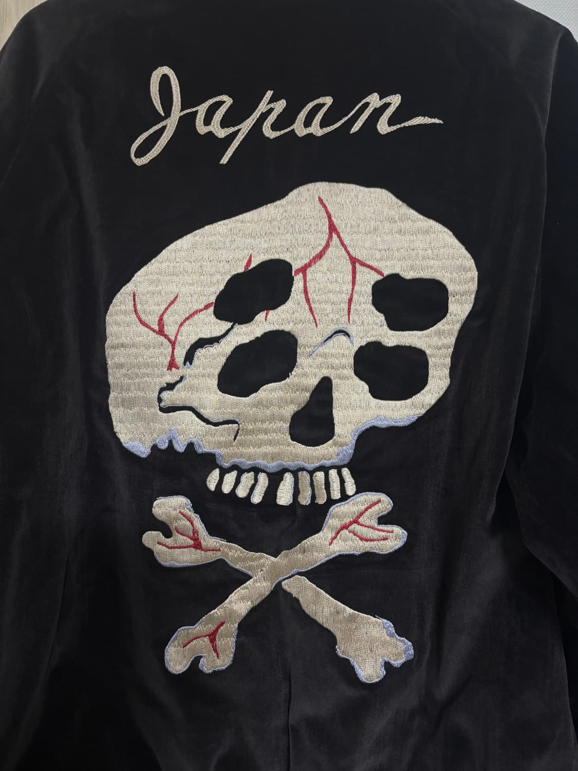 캐피탈 벨베틴 설파이드 수베니어 레인 스컬 자켓 블랙 상품이미지5