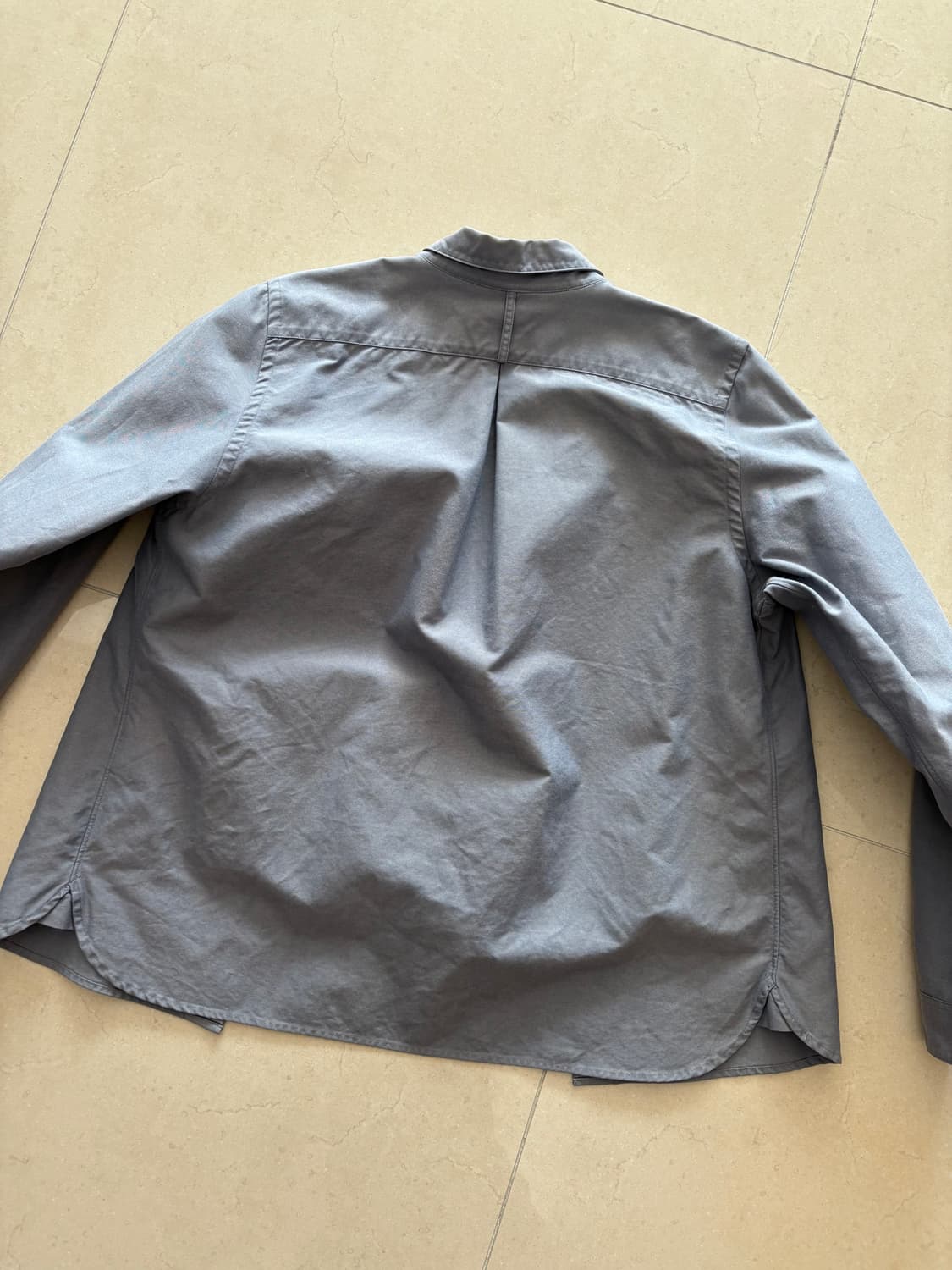 마가렛호웰 에드윈 10주년 콜라보 스탠다드 셔츠 그레이 상품이미지2