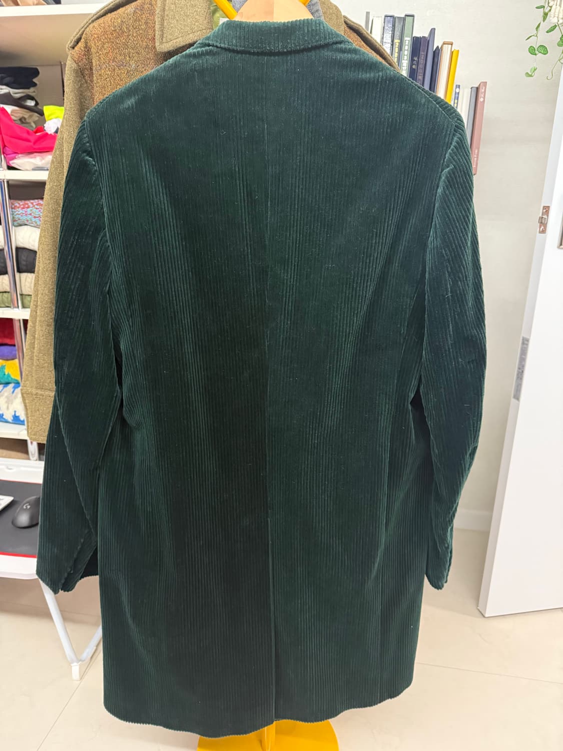 하이더 아커만 그린 코듀로이 더블 코트 XL 상품이미지4