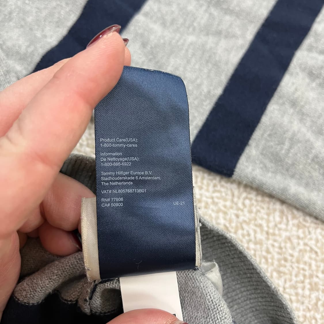 [L] 타미힐피거 스트라이프 크루넥 니트 스웨터 맨투맨  0119M1 상품이미지5