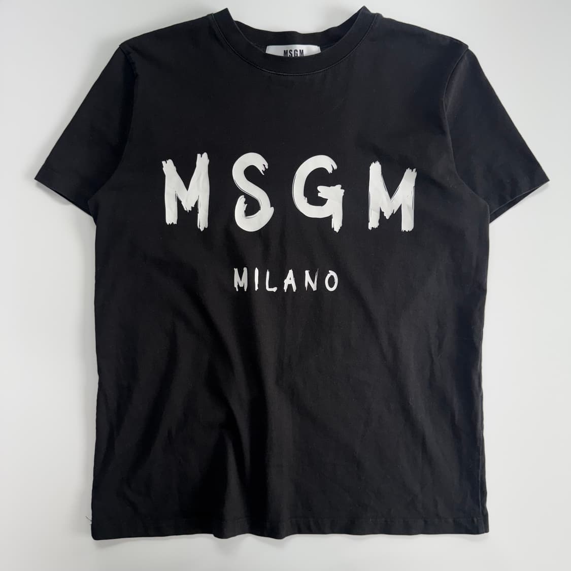 MSGM 로고 블랙 반팔 상품이미지3