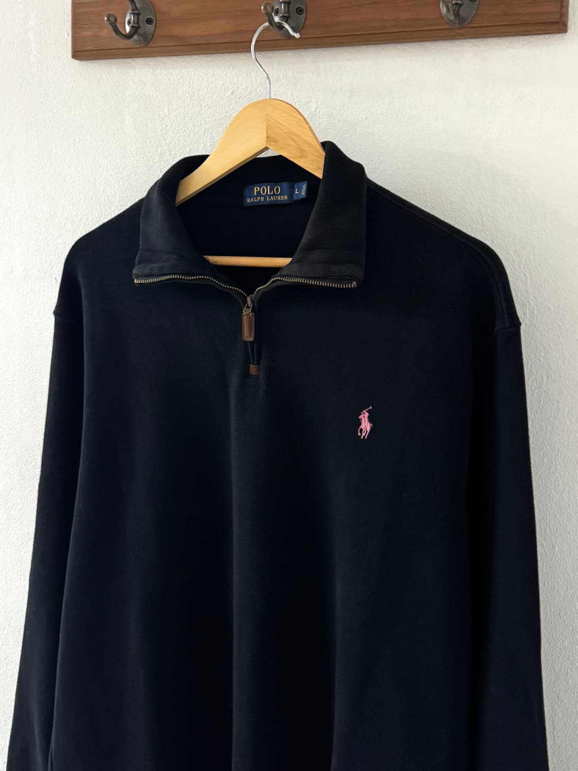 폴로 반집업 니트 핑크포니 상품이미지1