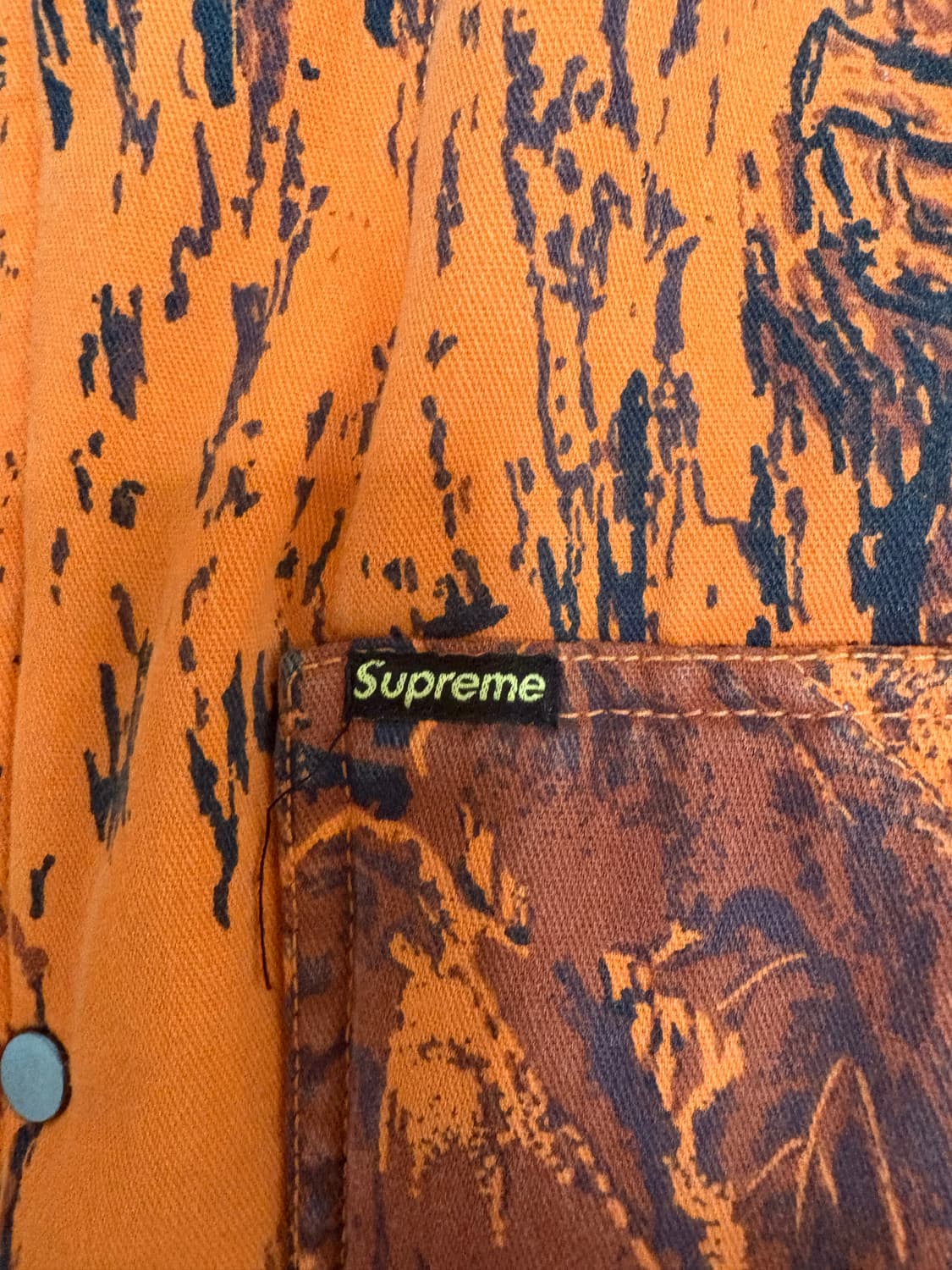 슈프림 리얼트리 리버시블 퀼티드 워크 자켓 블랙 - 24SS 상품이미지6