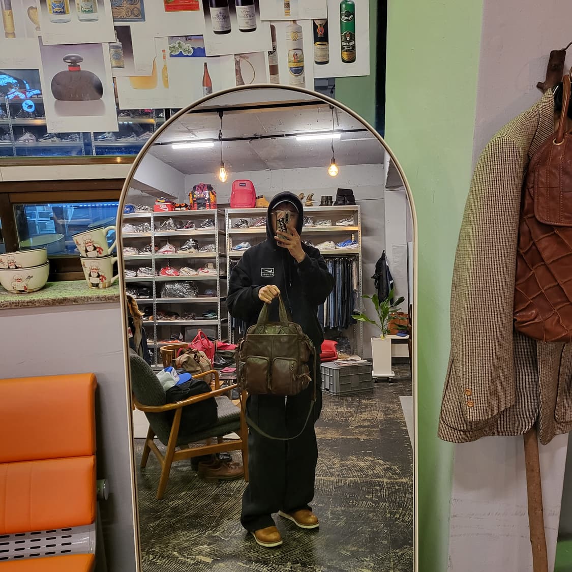 빈티지 레더 크로스백 상품이미지2