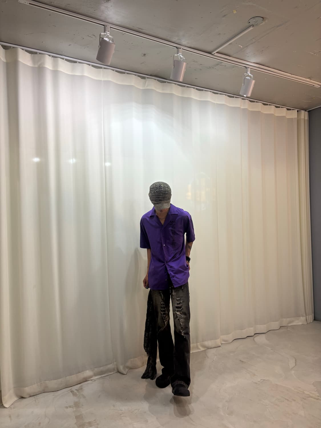 “Deorart” 00’s Gothic Back Print Purple  상품이미지5