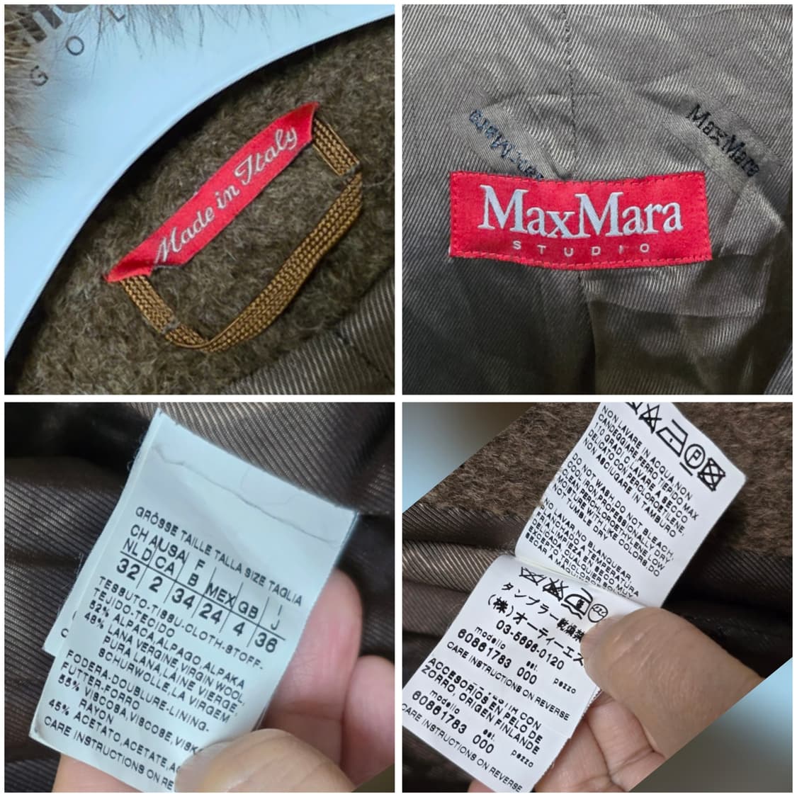 막스마라  후드 반코트 55~66 상품이미지3