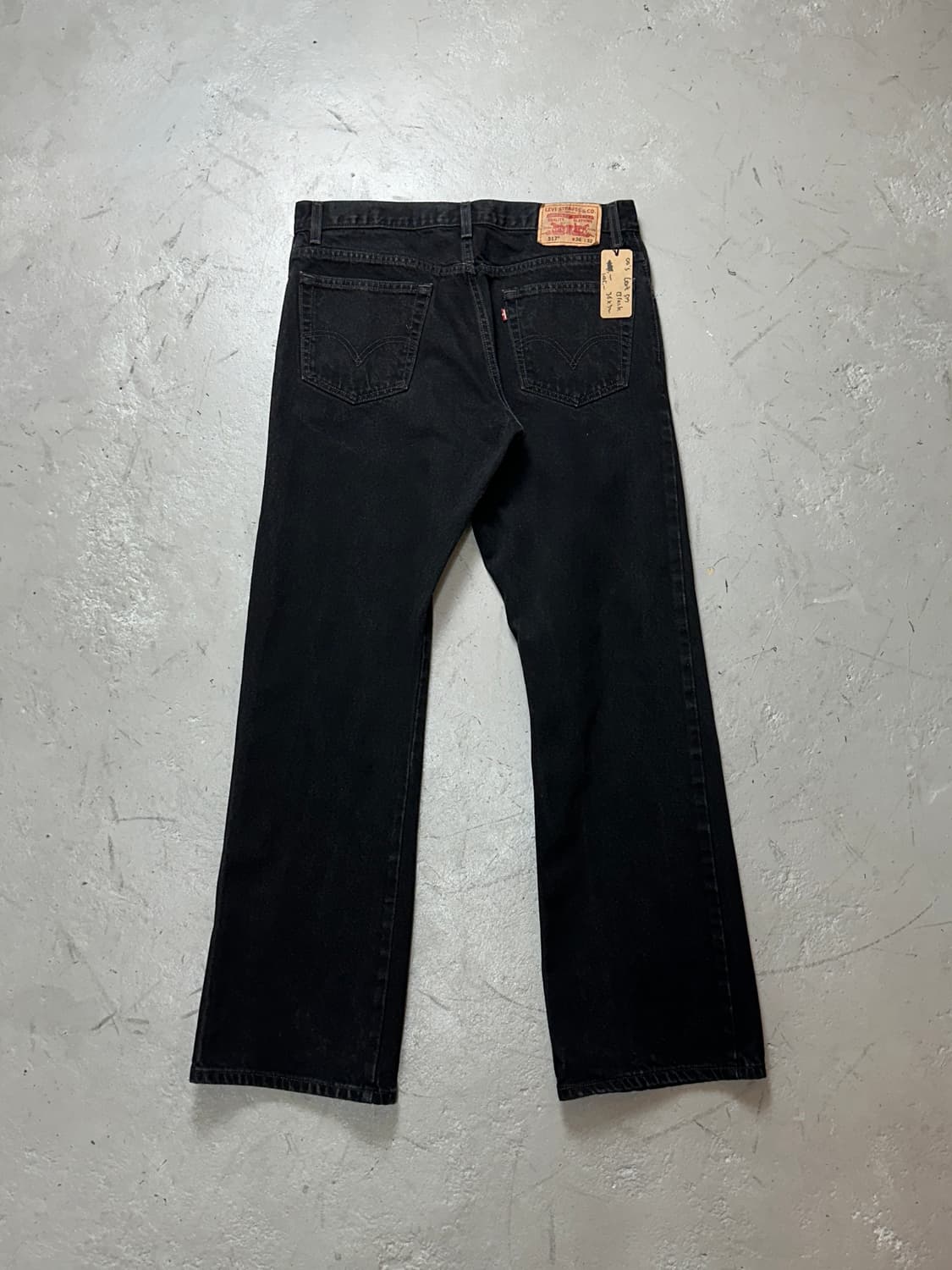 00's 리바이스 517 블랙 부츠컷 플레어진 상품이미지4
