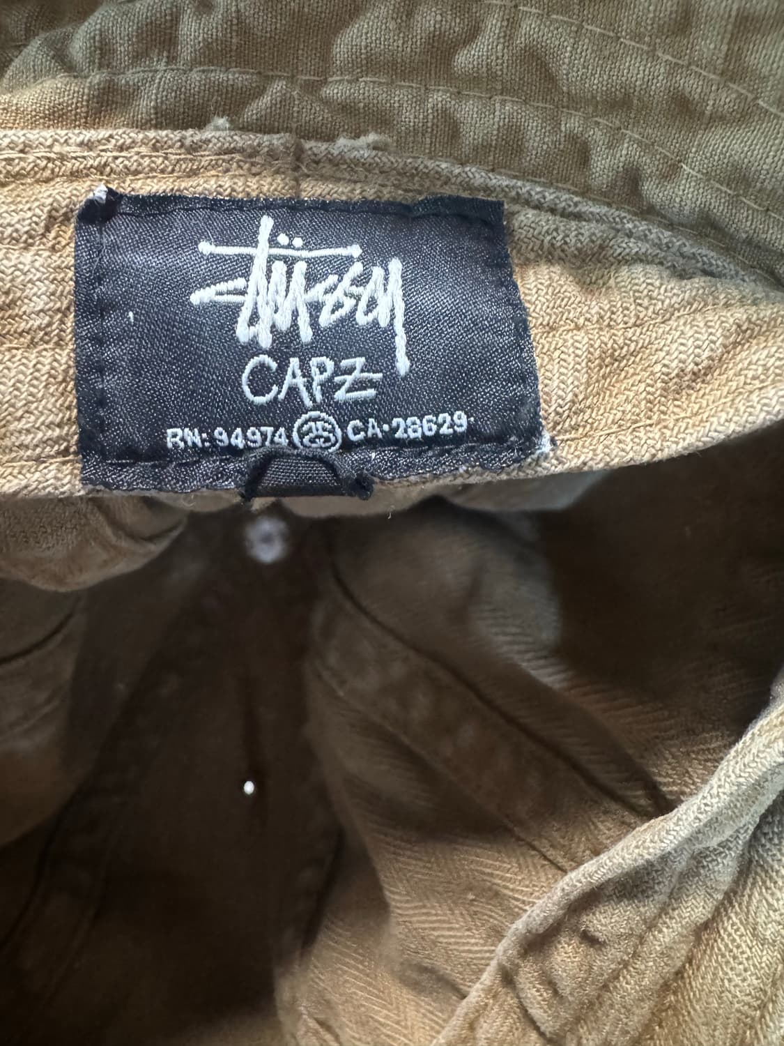 스투시 빈티지 버킷햇 베이지 m 상품이미지4