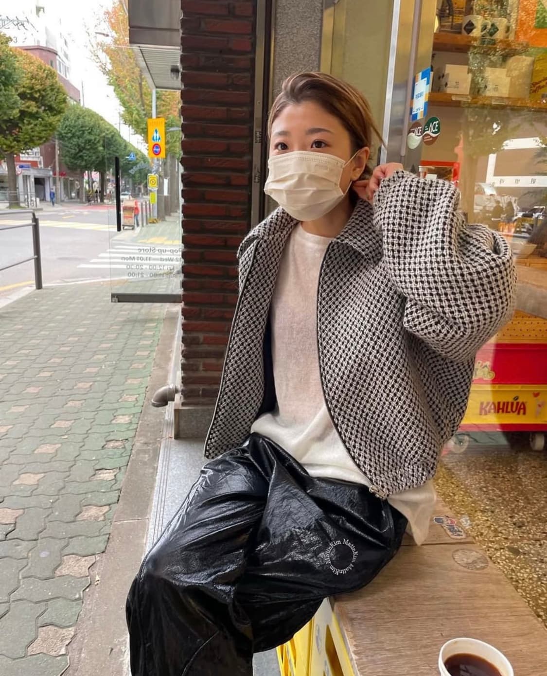 마뗑킴 트위드 숏점퍼 상품이미지1