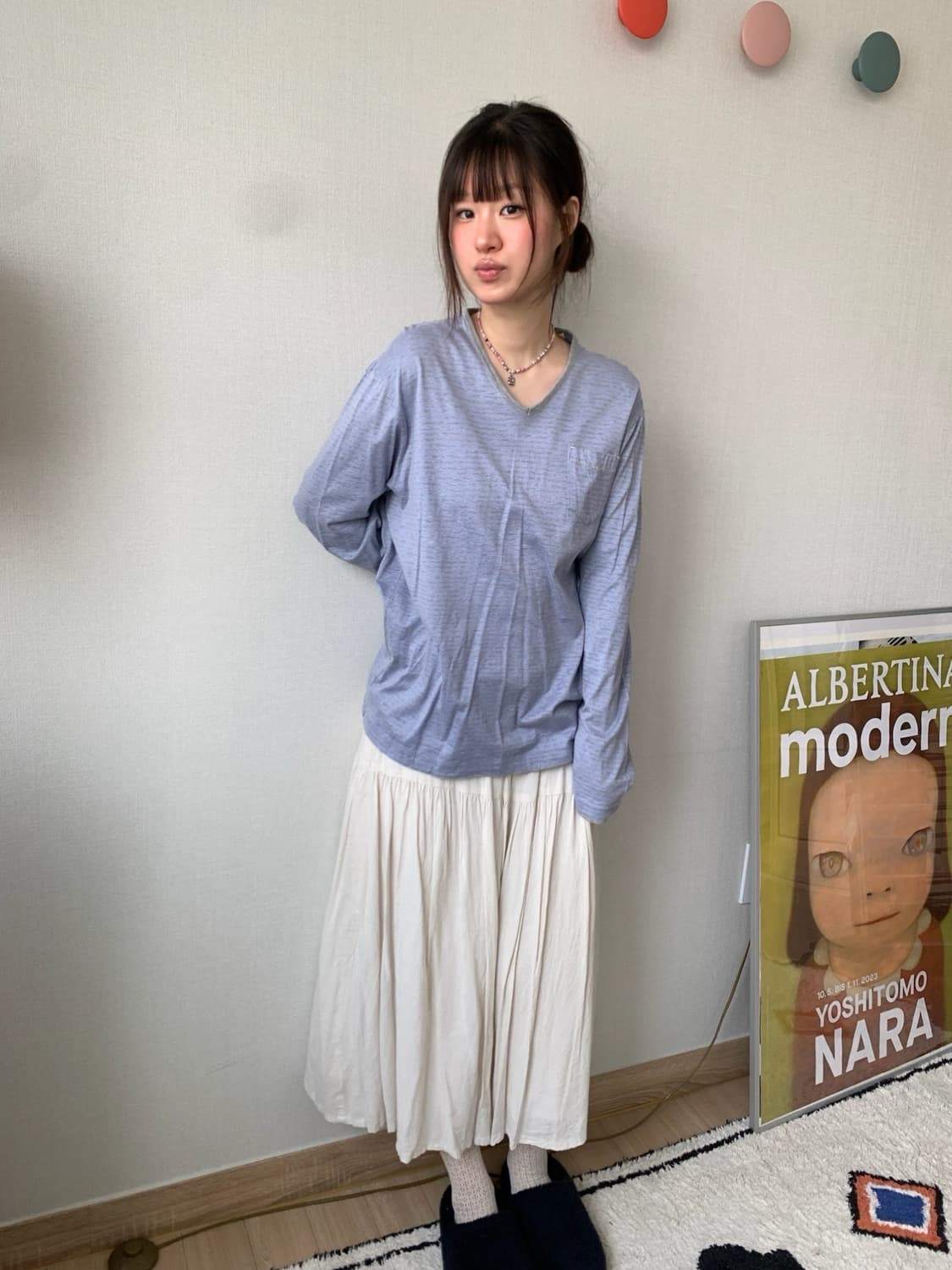 dry blue.. cotton top 상품이미지3