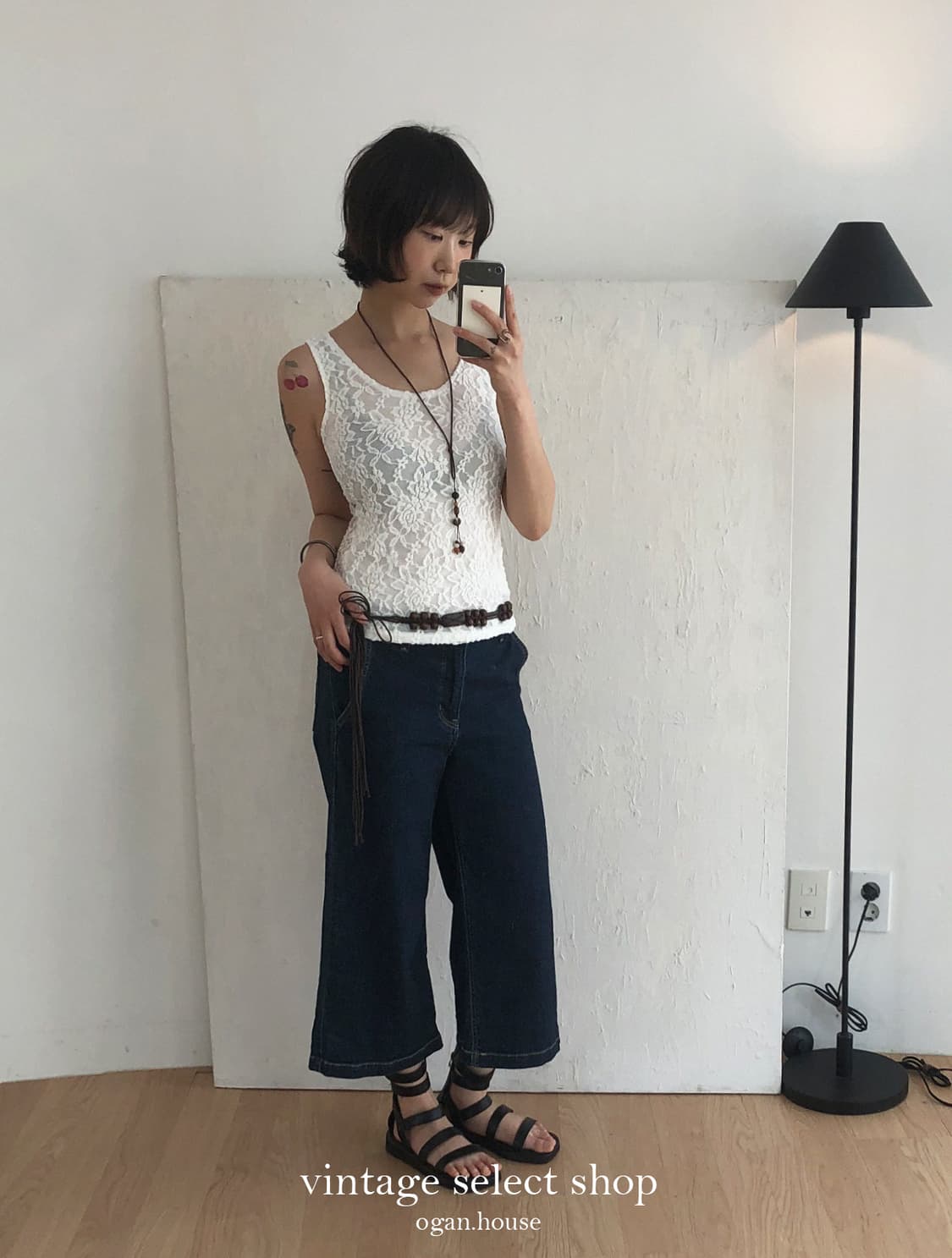 vintage romantic floral lace top 상품이미지3
