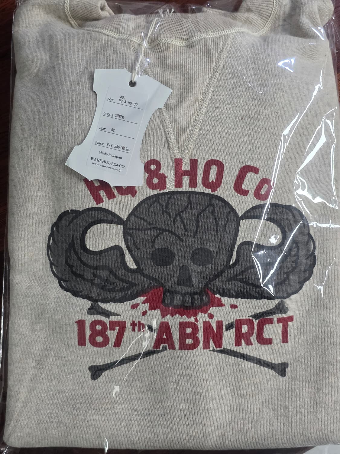 웨어하우스 스웻 LOT401 사이즈 42  상품이미지1