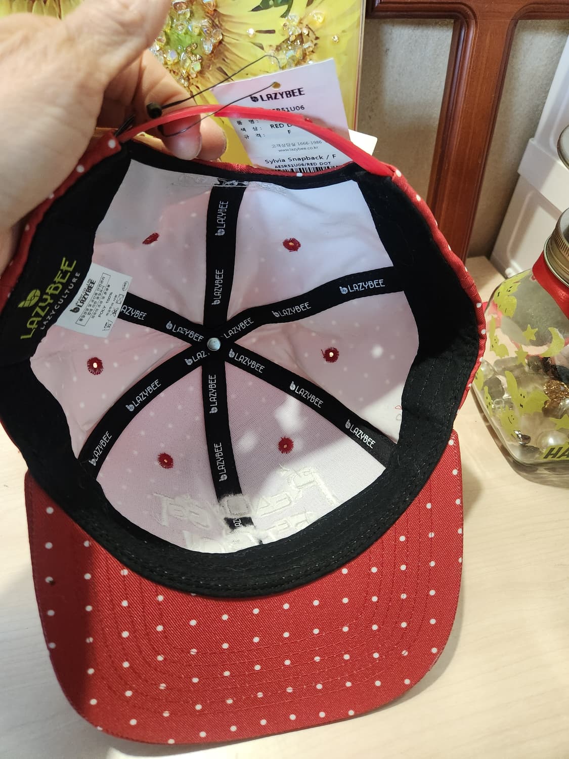 “🍓 레드 도트 캡 / 키치 감성 찜템” 상품이미지7
