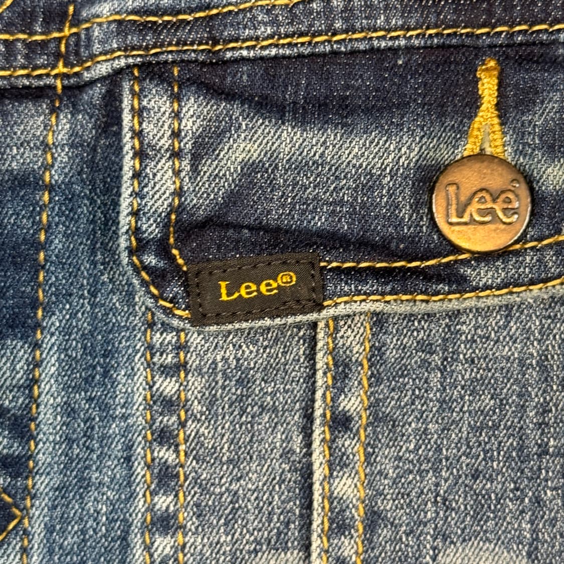 L) Lee 트러커 청 데님 자켓 슬림핏 상품이미지4