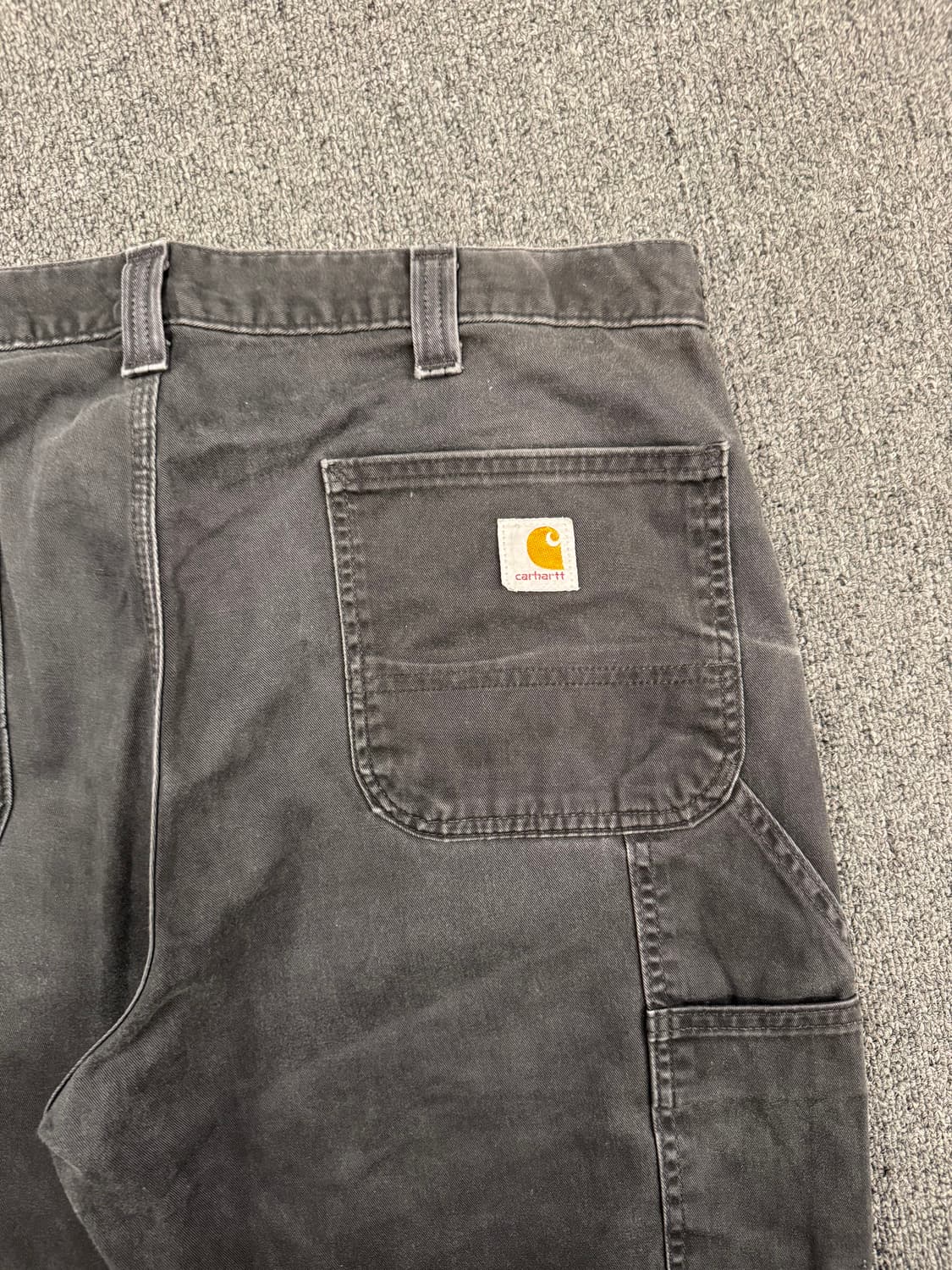 36)칼하트 빈티지 B324-BLK 릴렉스드 핏 싱글니 워크 팬츠 블랙 상품이미지8