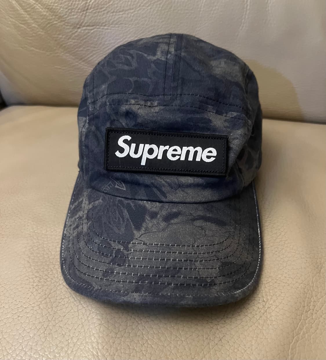 슈프림 밀리터리 캠프캡 블랙 프림1 카모 - 22SS 상품이미지1