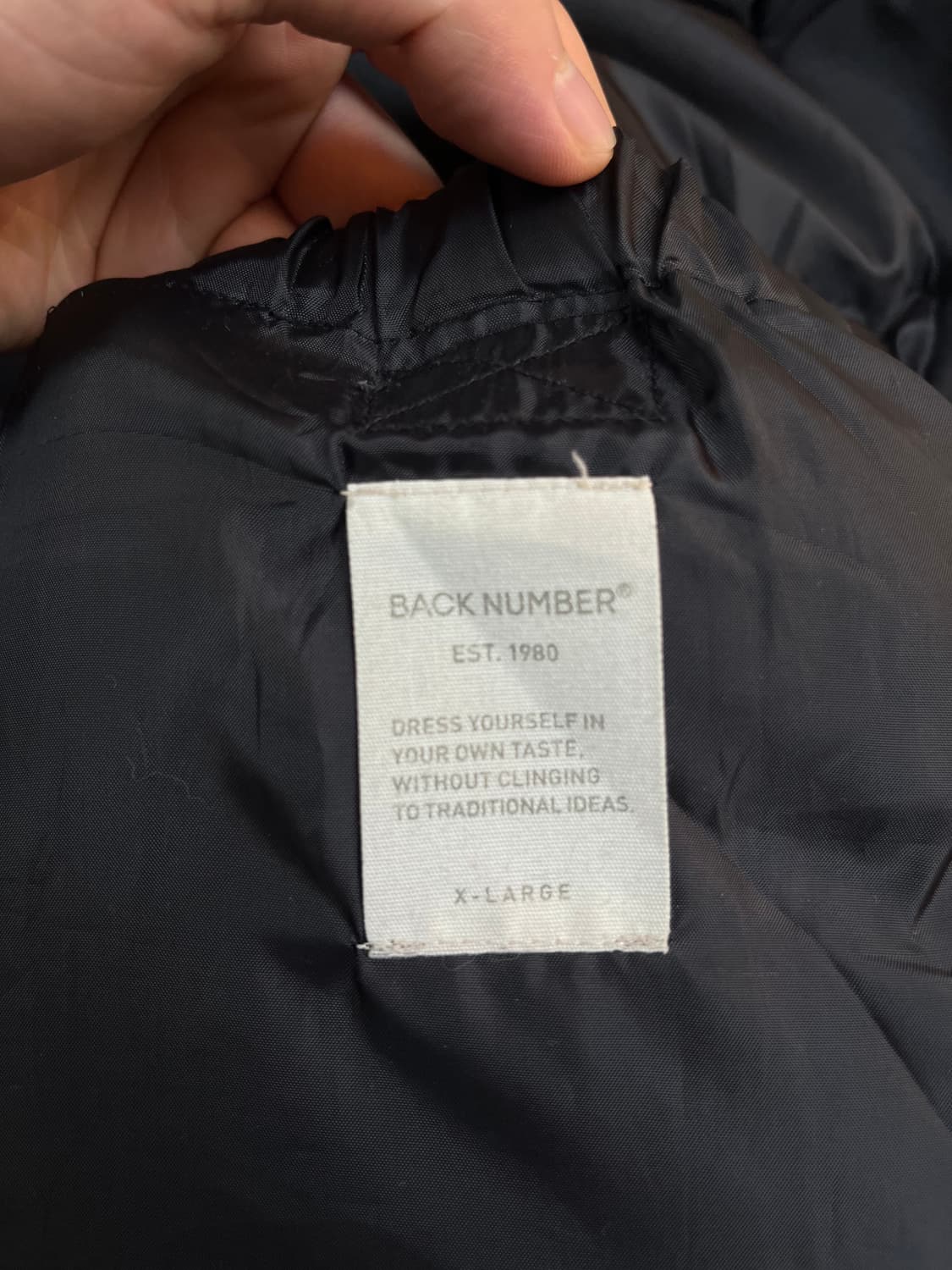 Back number 08 product 덕다운 자켓 XL 상품이미지6