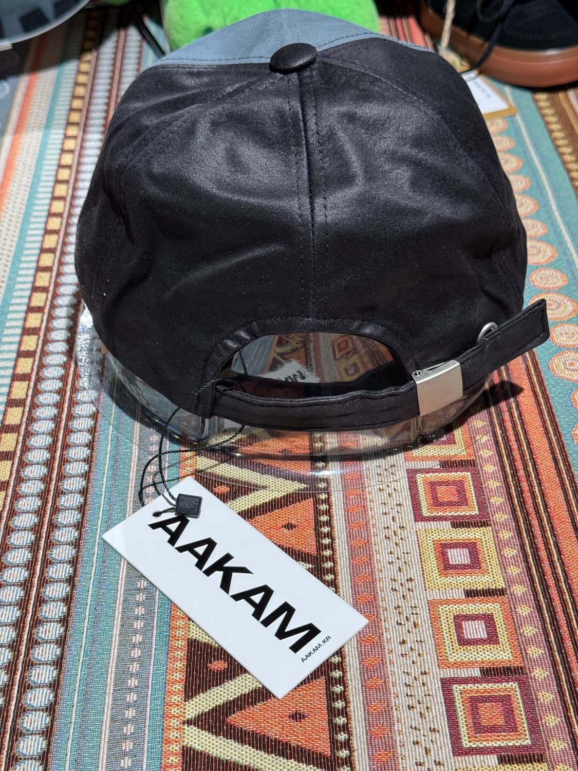 아캄 레더 패치 볼캡 새상품 상품이미지3