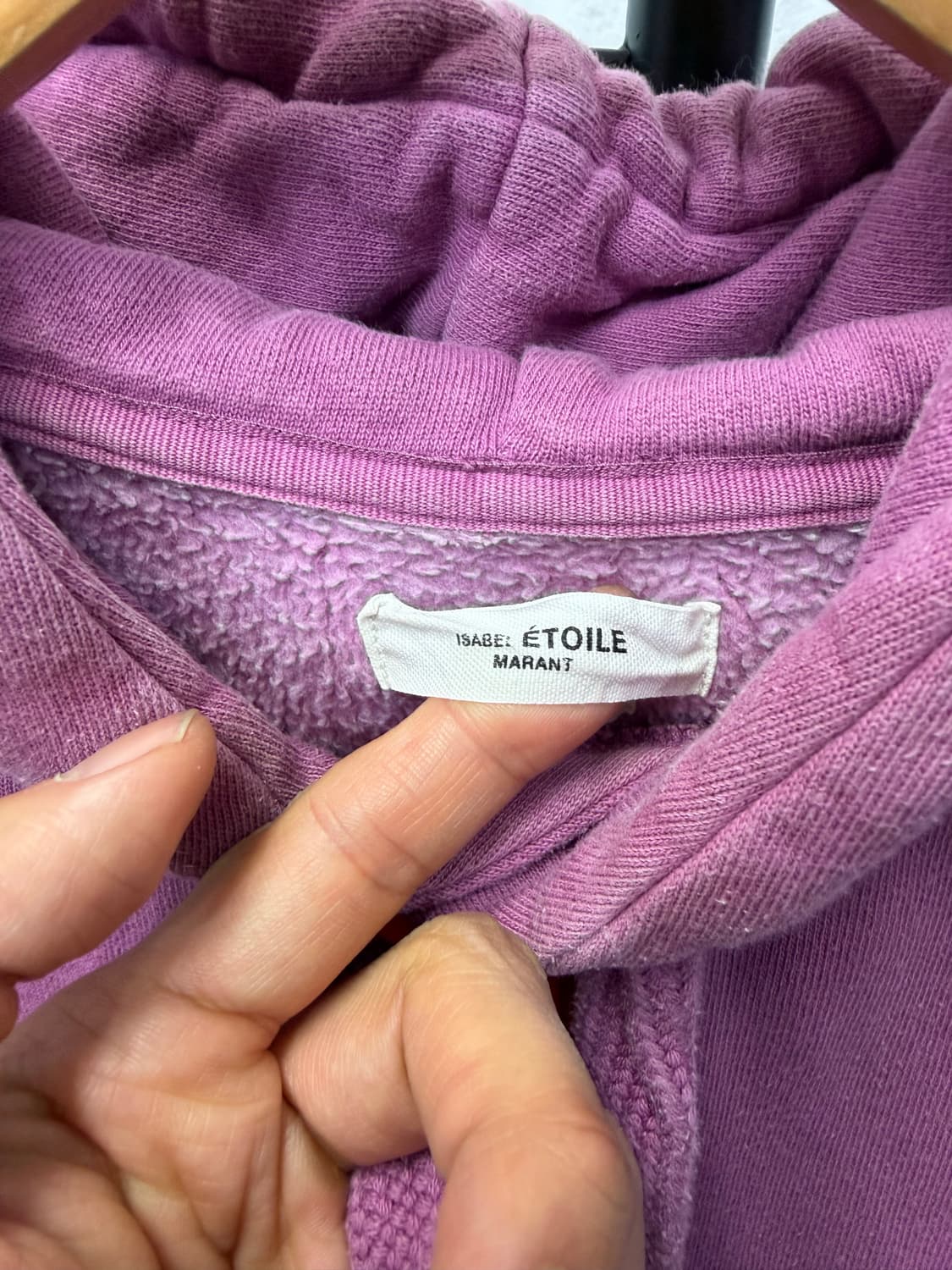 정품) 이자벨마랑 오버핏 핑크 로고 후드티 36 상품이미지7